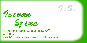 istvan szima business card